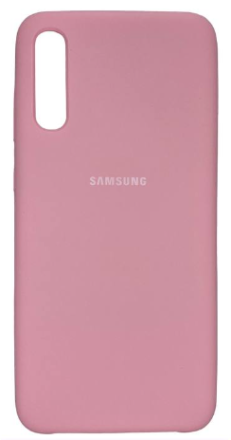  Накладка для Samsung Galaxy A70 Silicone cover розовая