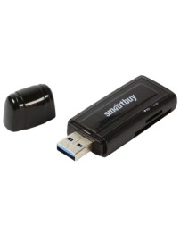 Картридер Smartbuy 713, USB 2.0 - SD/microSD/MS/M2 (SBR-713-K) черный