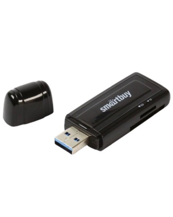  Картридер Smartbuy 713, USB 2.0 - SD/microSD/MS/M2 (SBR-713-K) черный