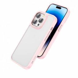 Накладка для i-Phone 14 Hoco Golden Shield case тонкий розовый