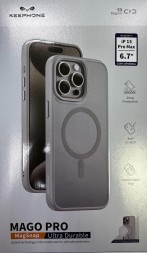 Накладка для i-Phone 15 Pro Max Keephone Mago Pro Magsafe матовый бежевый