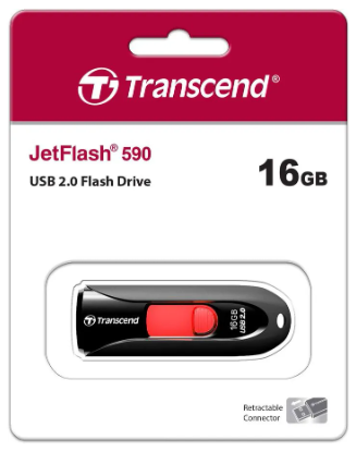  USB флеш накопитель Transcend 16GB JetFlash 590 черный