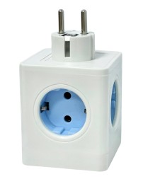 Сетевой разветвитель Cube 4розетки/2USB/1C (с выключателем) белый