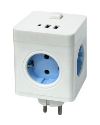 Сетевой разветвитель Cube 4розетки/2USB/1C (с выключателем) белый