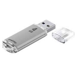 USB флеш накопитель Smartbuy 4GB V-Cut Silver (SB4GBVC-S)