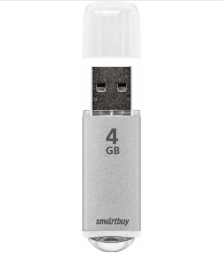 USB флеш накопитель Smartbuy 4GB V-Cut Silver (SB4GBVC-S)