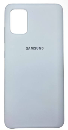  Накладка для Samsung Galaxy A51 Silicone cover белая