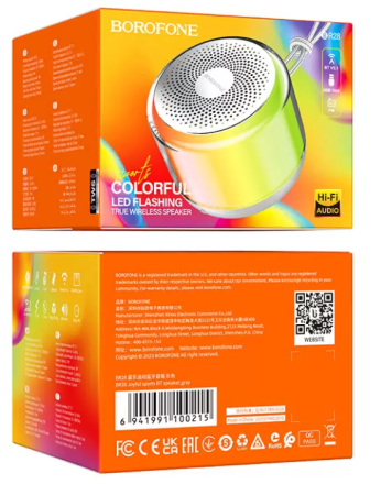  Bluetooth колонка Borofone BR28 BT5.1/5Вт/MicroSD/FM серая