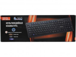 Клавиатура проводная Smartbuy Slim 206 USB/104+12 клавиш/1.4м черная (SBK-206US-K)