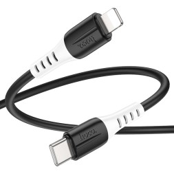 Usb Кабель-зарядка Type-C на Lightning Hoco X82 20W 1м силиконовый черный
