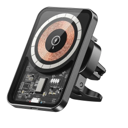 Держатель в автомобиль с беспроводной зарядкой на торпеду Recci RHO-C31 черный