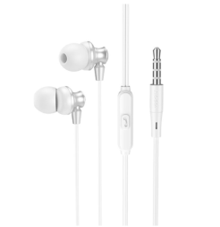 Стереонаушники Hoco M98 с микрофоном серебристые