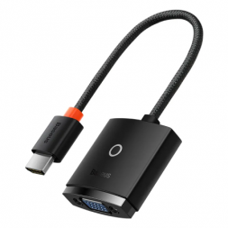 Переходник Baseus Lite series HDMI на VGA +3.5мм/MicroUSB (WKQX010101) черный