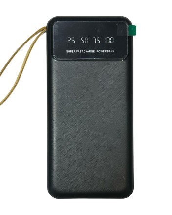  Powerbank Guo Hao china 20000mAh 1USB/1C с проводом Usb/Type-C/Micro/Lightning черный