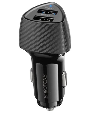  Автомобильное заряд. устр. Borofone BZ31A 2USB 3.4A черное