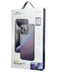Накладка для i-Phone 15 Pro Max Keephone Kevilar Magsafe Woven разноцветный
