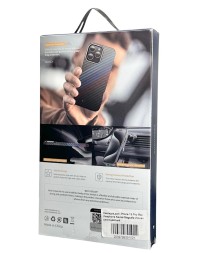 Накладка для i-Phone 15 Pro Max Keephone Kevilar Magsafe Woven разноцветный