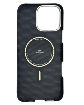  Накладка для i-Phone 16 Pro Max 6.9&quot; Pitaka Ultra Slim case&amp;grip 3 черно-серый
