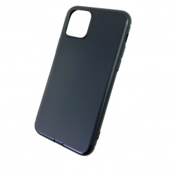 Накладка для iPhone 11 силикон матовый чёрный