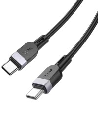 Usb Кабель-зарядка Type-C на Type-C Hoco X109 3A 60W 1м силиконовый черный