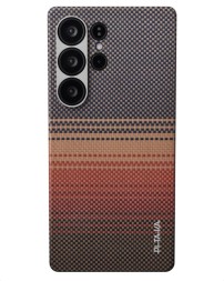 Накладка для Samsung Galaxy S25 Ultra Pitaka Tactile Woven case (Sunset)