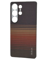 Накладка для Samsung Galaxy S25 Ultra Pitaka Tactile Woven case (Sunset)