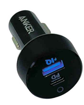 Автомобильное заряд. устр. Anker 1USB/1C 20W (A2720) черное