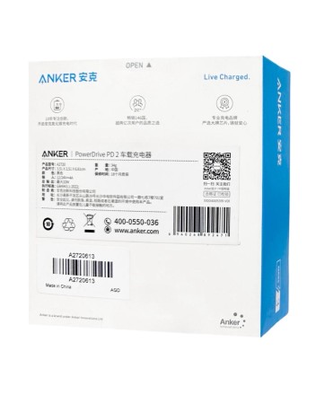  Автомобильное заряд. устр. Anker 1USB/1C 20W (A2720) черное
