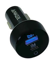 Автомобильное заряд. устр. Anker 1USB/1C 20W (A2720) черное
