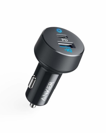  Автомобильное заряд. устр. Anker 1USB/1C 20W (A2720) черное