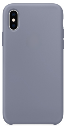  Чехол-накладка i-Phone X/XS Silicone icase №46 лавандово-серая