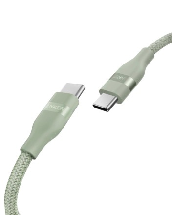  Usb Кабель-зарядка Type-C на Type-C Anker Ultra-Soft (A82E2661) 240W 0.9м зеленый