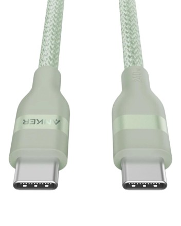 Usb Кабель-зарядка Type-C на Type-C Anker Ultra-Soft (A82E2661) 240W 0.9м зеленый