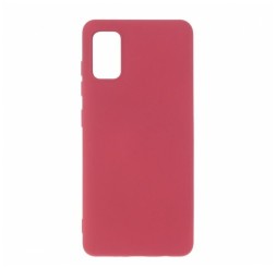 Накладка для Samsung Galaxy A42 Silicone cover без логотипа бордовая