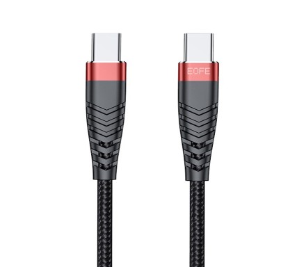  Usb Кабель-зарядка Type-C на Type-C EOFE CC31 65W 1м черный