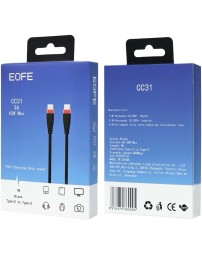 Usb Кабель-зарядка Type-C на Type-C EOFE CC31 65W 1м черный