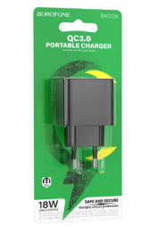 Сетевое зар. устр. Borofone BAS12A 1USB 18W черное