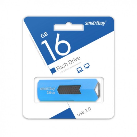  USB флеш накопитель Smartbuy 16GB Stream Blue (SB16GBST-B)