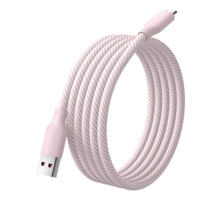  Usb Кабель-зарядка Xiaomi USB на Type-C 6A 1м розовый