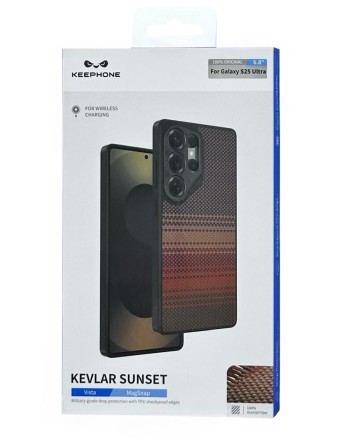  Накладка для Samsung Galaxy S25 Ultra Keephone Kevlar Sunset Magsafe