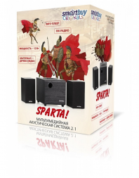 Акустическая система 2.1 SmartBuy® SPARTA, MP3, FM, корпус МДФ, черн (арт.SBA-200)/6