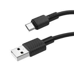 Usb Кабель-зарядка Micro Hoco X29 Superior 2A 1м силиконовый черный