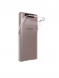 Чехол-накладка силикон 0.5мм Samsung Galaxy A80/A90 прозрачный