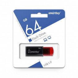 USB флеш накопитель Smartbuy 64GB Click Black (SB64GBCL-K)