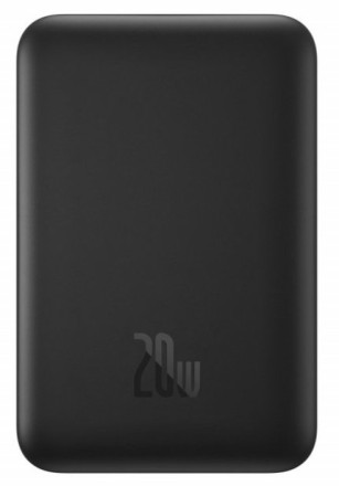  Powerbank с беспроводной зарядкой Baseus Magnetic Wireless 6000mAh 20W (PPCX050001) чёрный