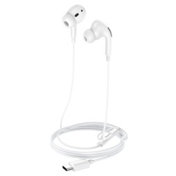 Наушники с микрофоном Hoco M1 Pro 1.2м Type-C белые