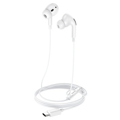  Наушники с микрофоном Hoco M1 Pro 1.2м Type-C белые