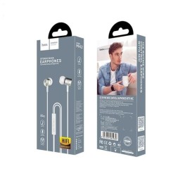 Стереонаушники Hoco M42 с микрофоном серебряный