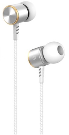  Стереонаушники Hoco M42 с микрофоном серебряный