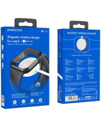 Беспроводное зарядное устройство для Apple Watch Borofone BQ13 магнитное 1.2м 0.35A белое